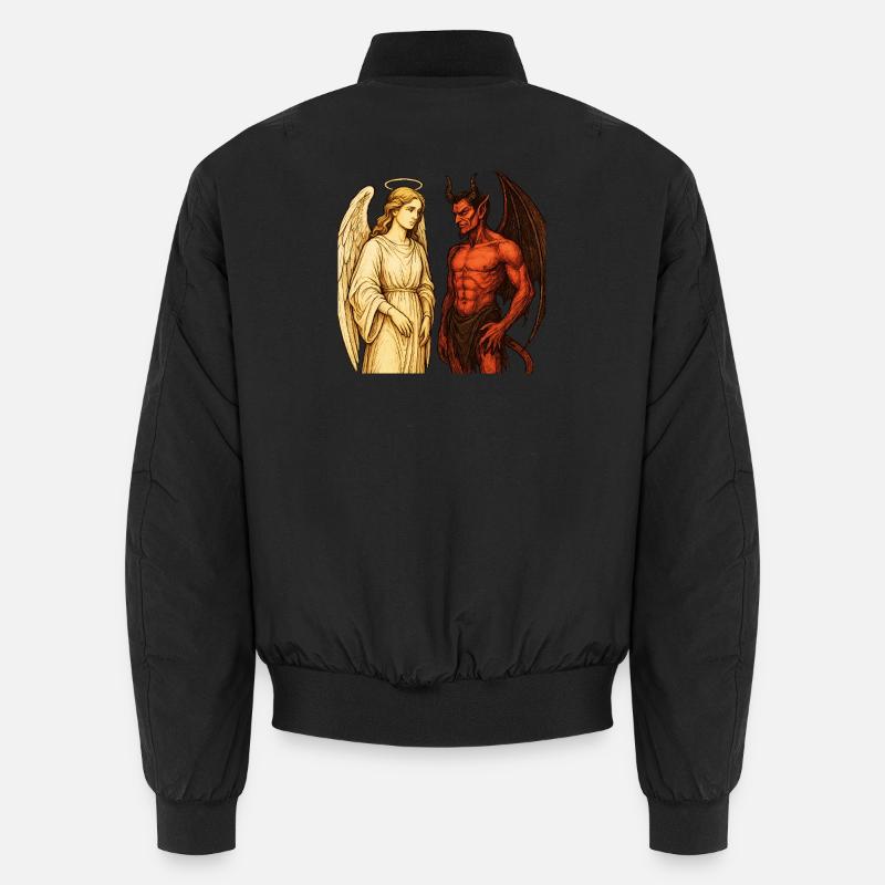Ange céleste vs démone ardent Illustration Bomber unisexe