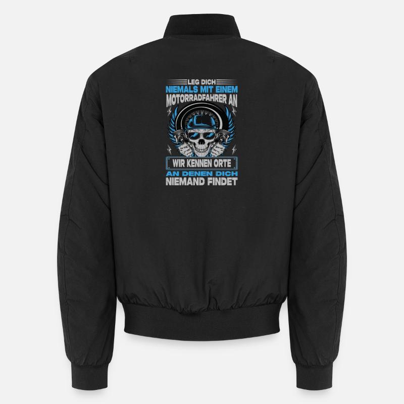 Biker Motorradfahrer Motorrad Geschenke Geburtstag Unisex Bomberjacke