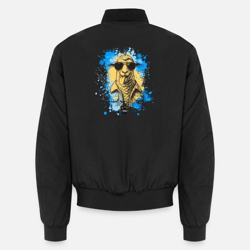 Bleat Mode: Activated - Unisex Bomber Jacket - black
