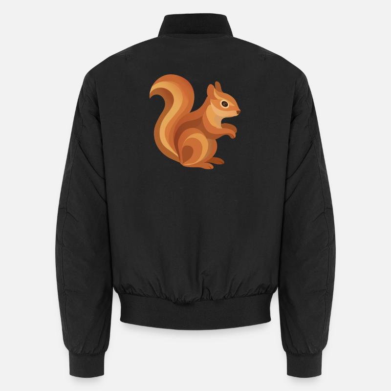 Squirrel – Animal de la forêt ludique aux tons chauds Bomber unisexe