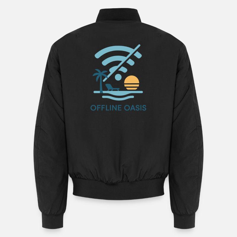 Offline - Unisex Bomberjacke - Schwarz