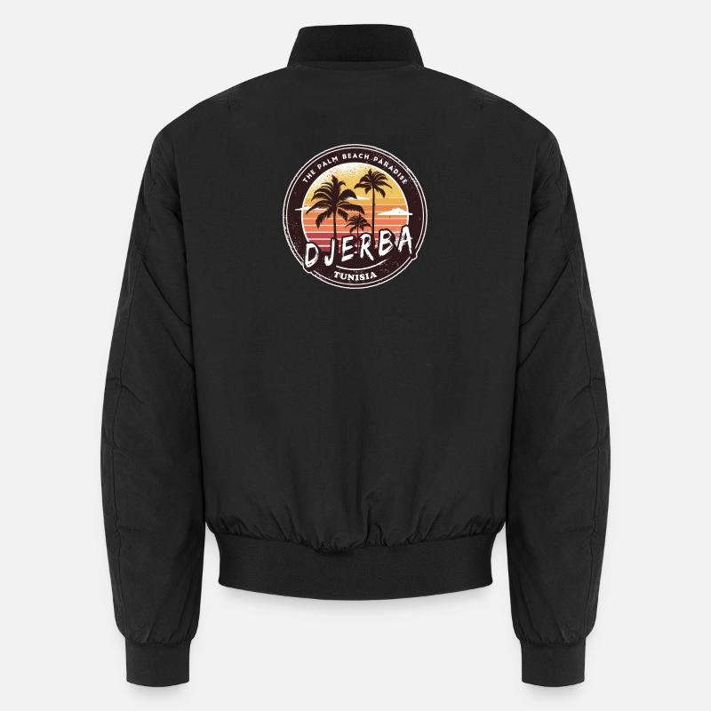 Djerba Tuneisen Palm Tree Design Unisex Bomber Jacket