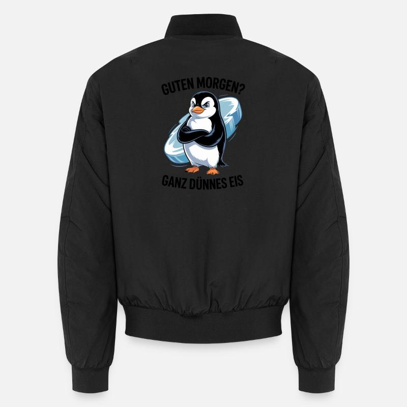 Good morning? Very thin ! Funny Penguin Unisex Bomber Jacket