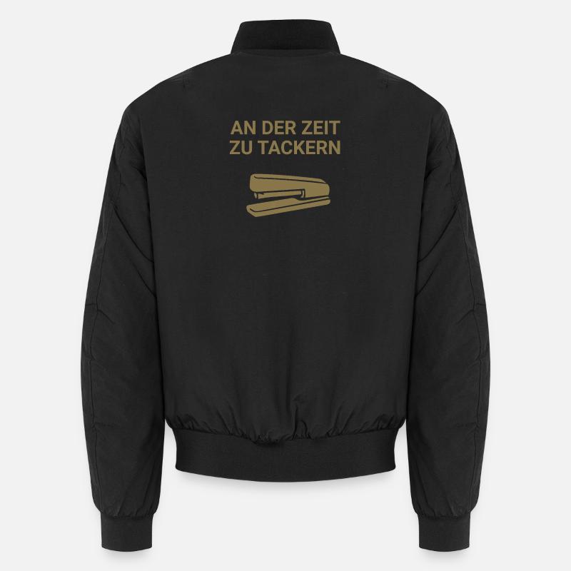 An der Zeit zu tackern Unisex Bomberjacke