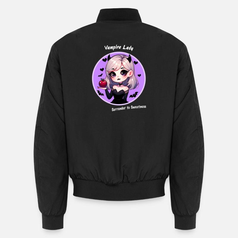 Cute Vampire Lady Kawaii Helloween Girl Devil Unisex Bomber Jacket