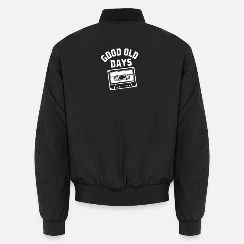 Le bon vieux temps rétro cassette cassette nostalgie design Bomber unisexe