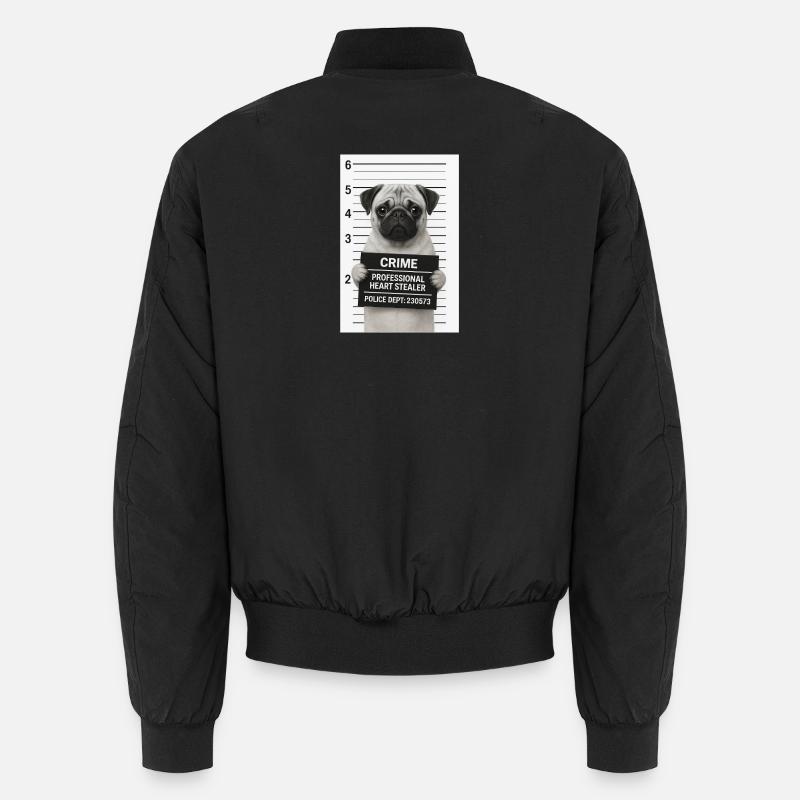 Criminal pug Unisex Bomber Jacket