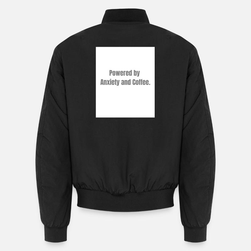 Anxiety + Coffee – Survival Combo - Bomber unisexe - noir