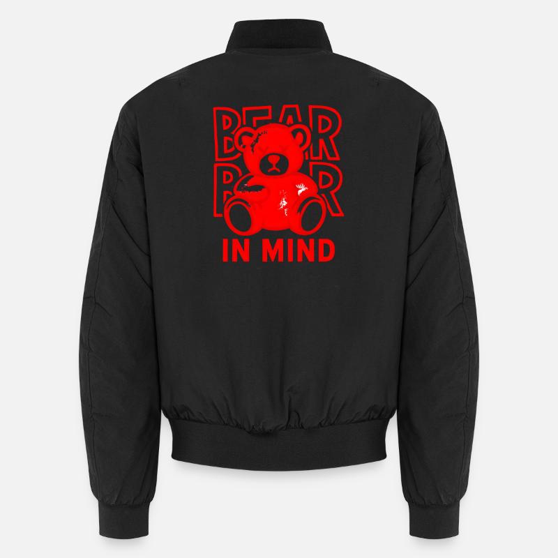 Gardez à l’ – Roter Teddy Bär Shirt Statement Rouge Bomber unisexe