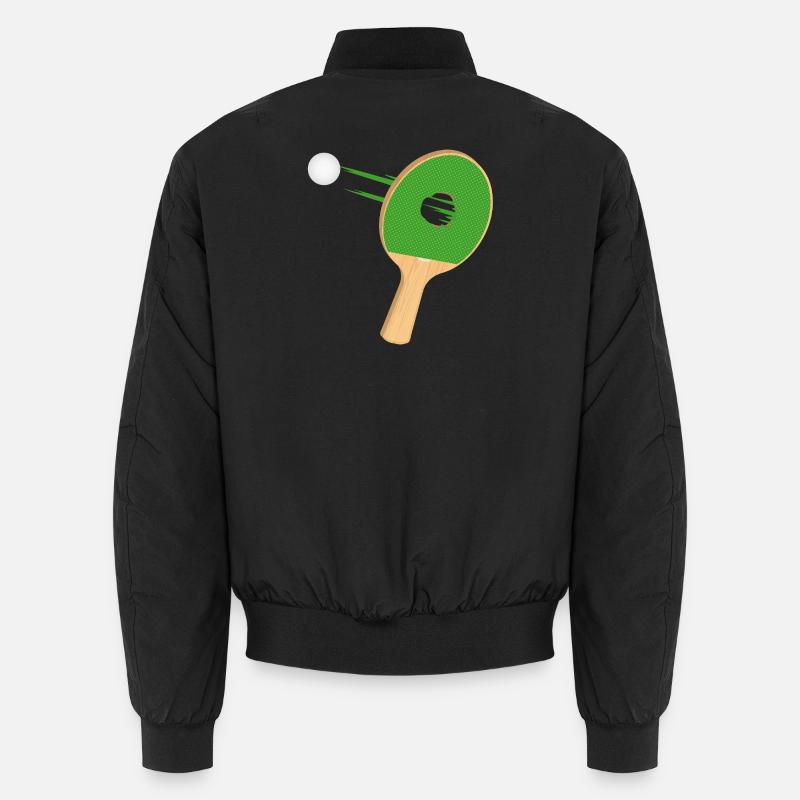 Table tennis bat with hole – powerful & funny Unisex Bomber Jacket