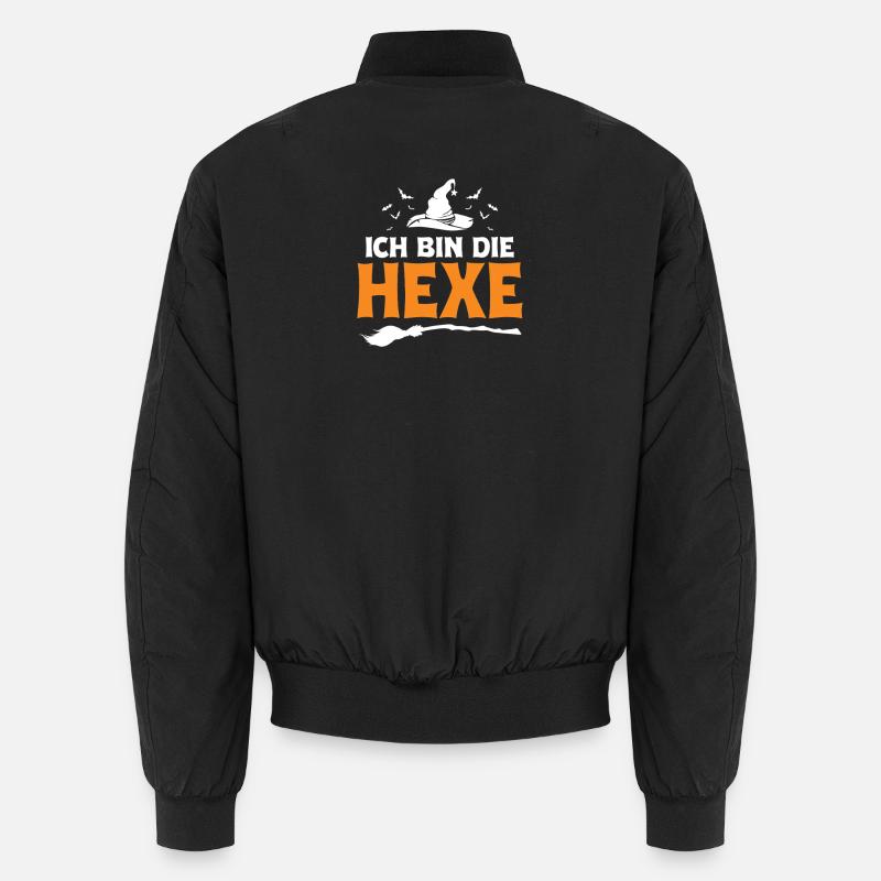 Ich Bin Die Hexe Halloween Unisex Bomberjacke