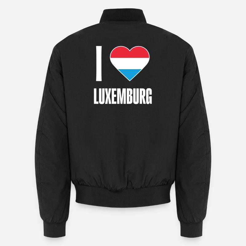 Drapeau du Coeur du Luxembourg Bomber unisexe