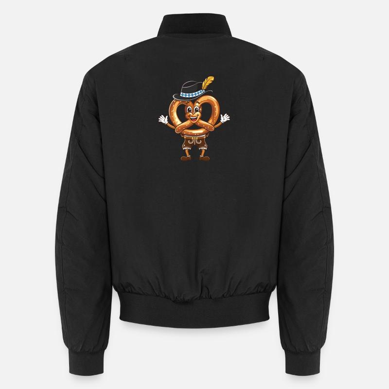 Fröhliche Brezel Unisex Bomberjacke