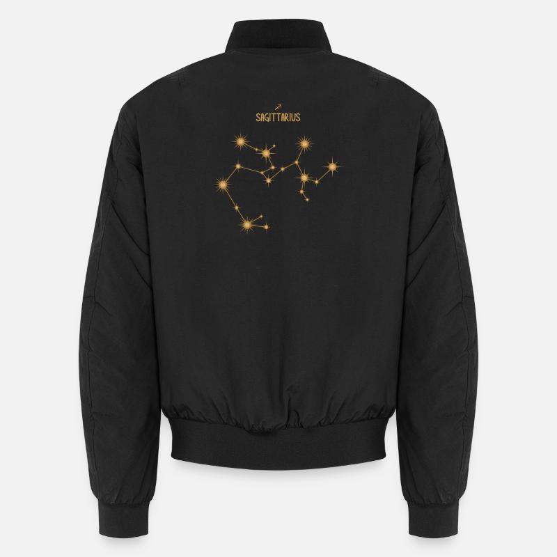 Schütze Sternzeichen Sternbild Golden Unisex Bomberjacke