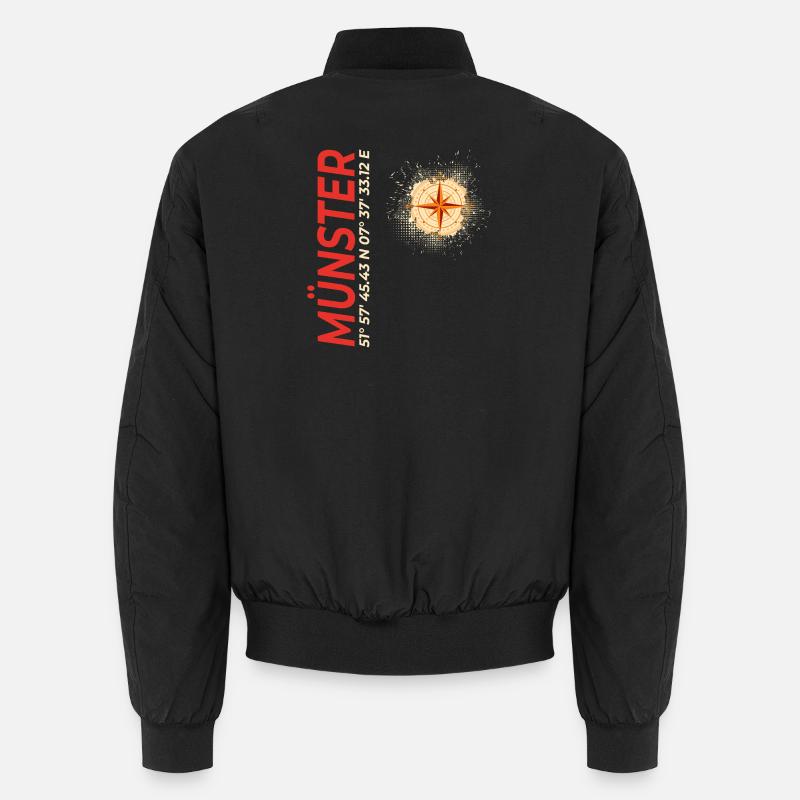 Münster - Unisex Bomberjacke - Schwarz