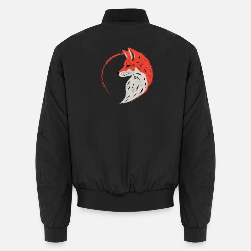 Enso Fox - Unisex Bomber Jacket - black