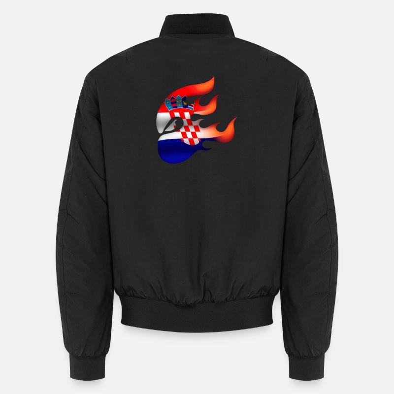 Drapeau de la Croatie - Croatie - Ninja Bomber unisexe