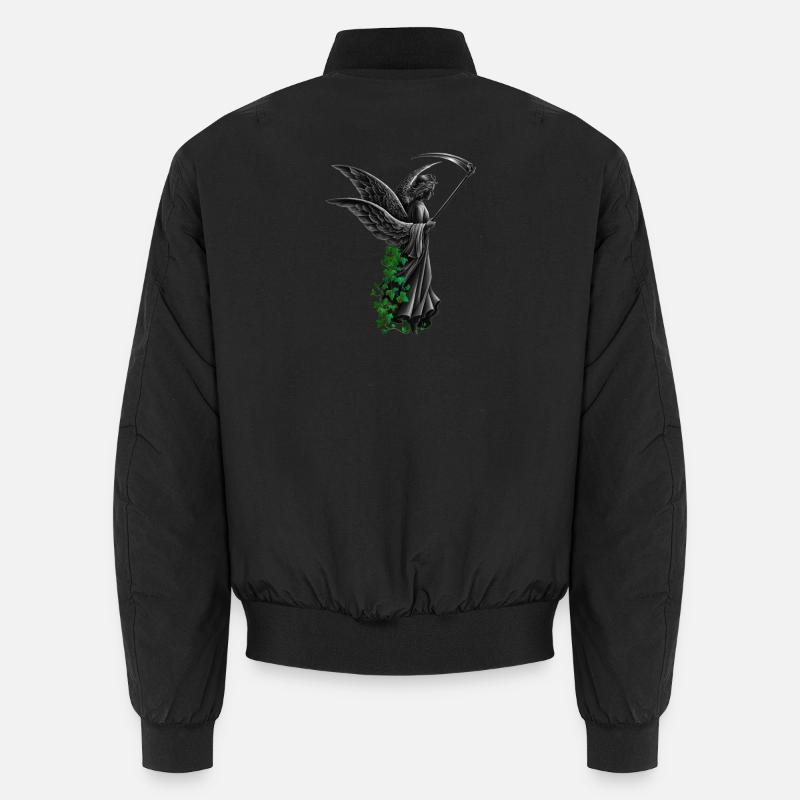 engelstatue, goth, frauen - Unisex Bomberjacke - Schwarz