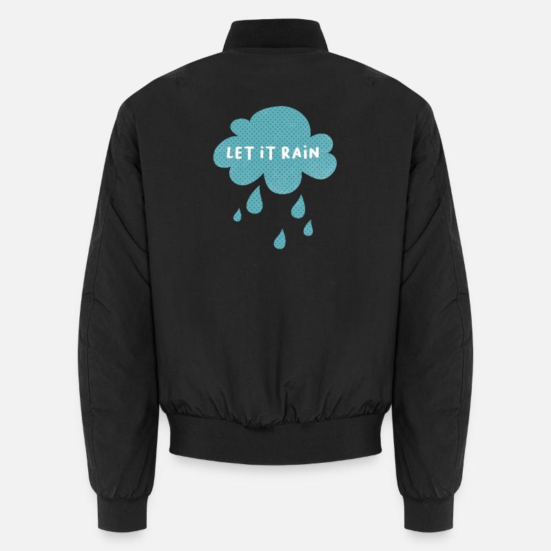 Nuage Que la pluie Pluie Météo Pépinière Points Bomber unisexe