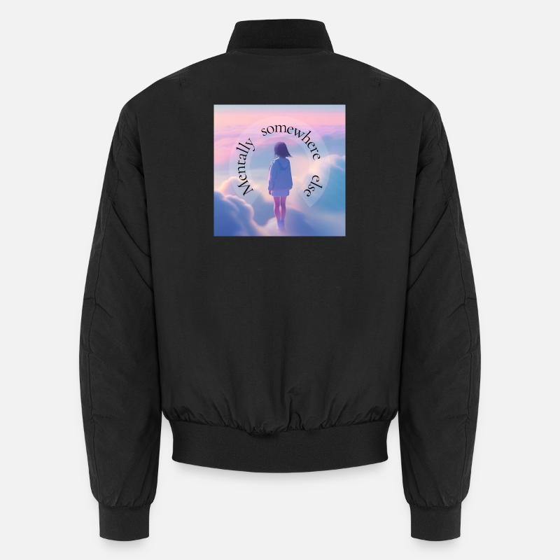 Mental Somewhere Else – Aesthetic Dreamscape - Unisex Bomberjacke - Schwarz