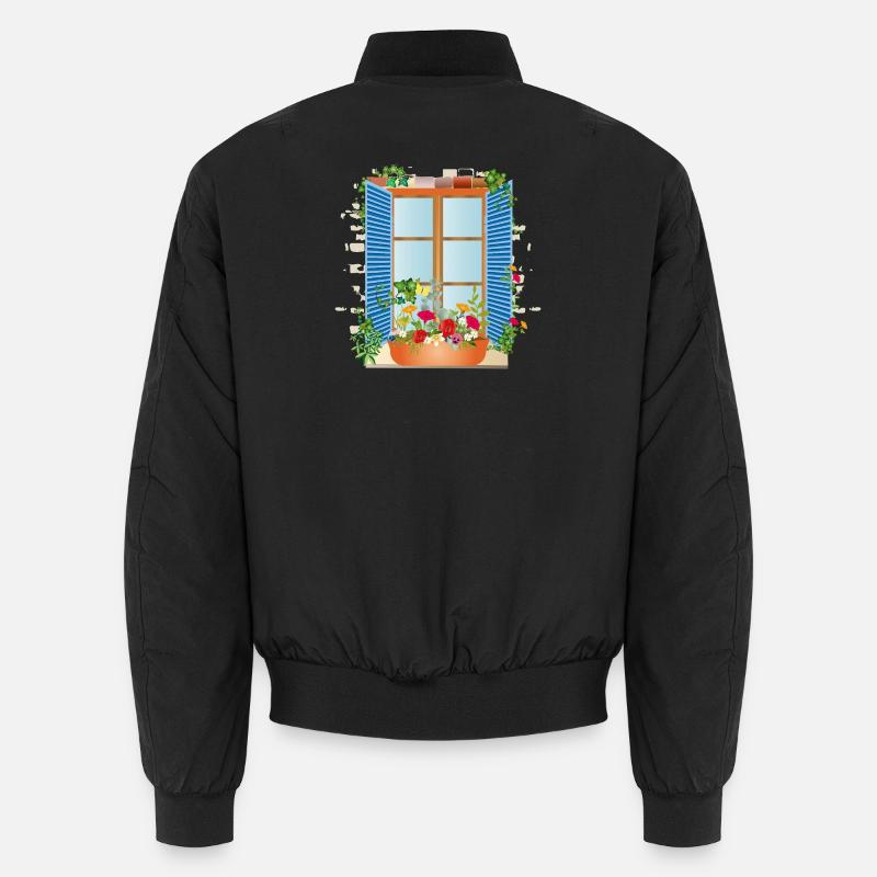 Fenêtre d’été avec bac à fleurs Bomber unisexe