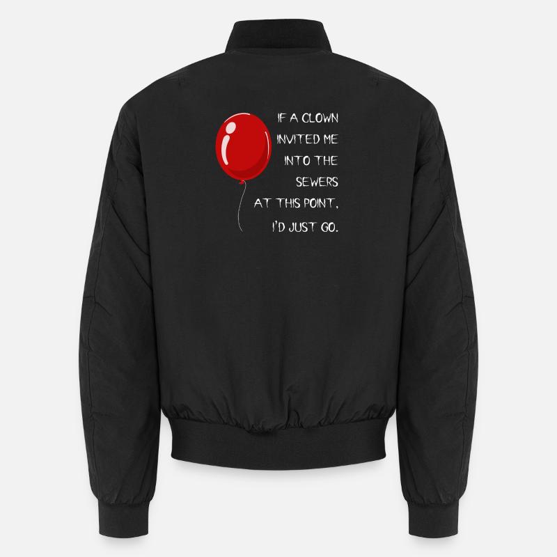 Einladung vom Clown - Unisex Bomberjacke - Schwarz