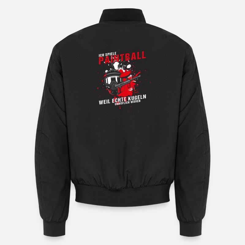 Paintball - Unisex Bomberjacke - Schwarz