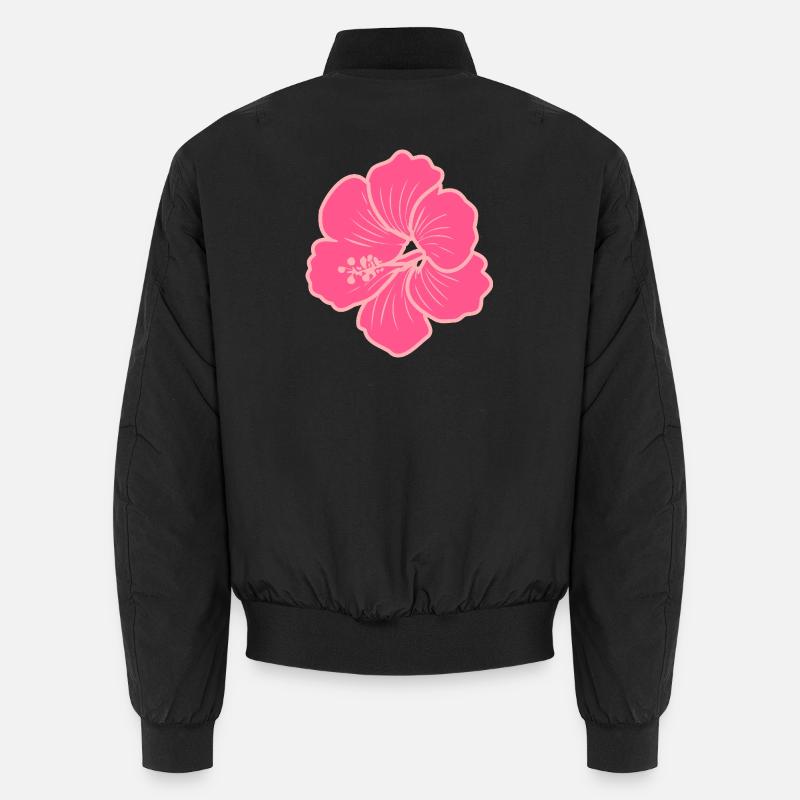 Fleur d’hibiscus – Y2K rose style néon rétro Bomber unisexe