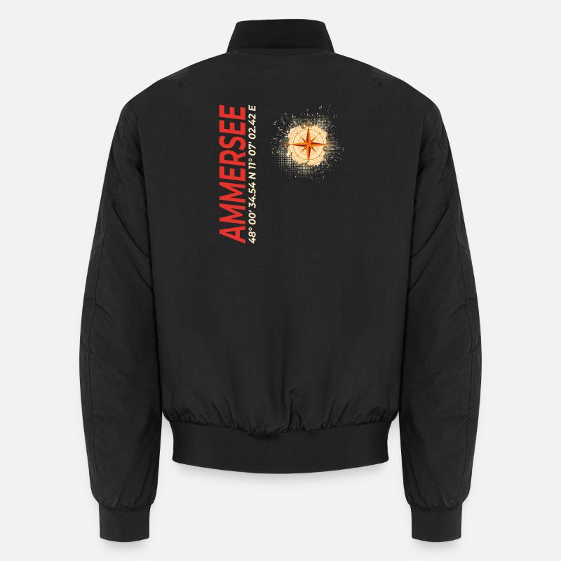 Ammersee - Unisex Bomberjacke - Schwarz