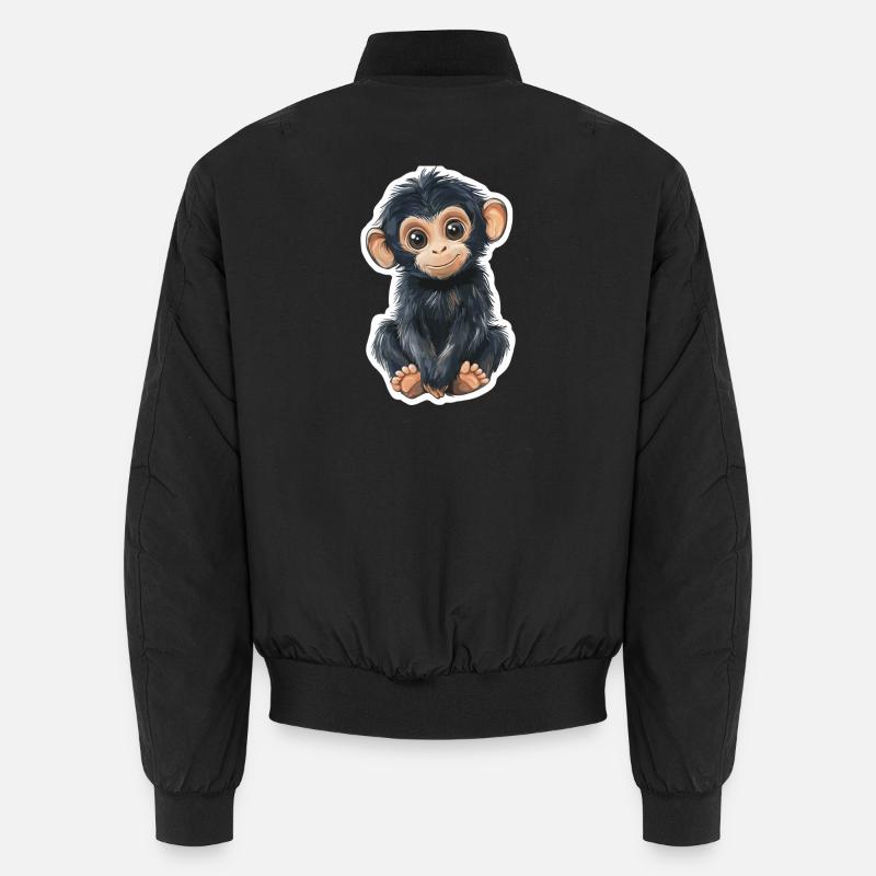 Singe Mignon Singe Cadeau pour les fans de Singe Bomber unisexe