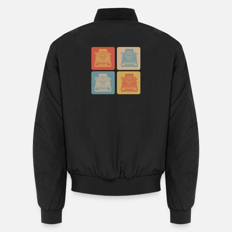 Typewriters Vintage Design Unisex Bomber Jacket