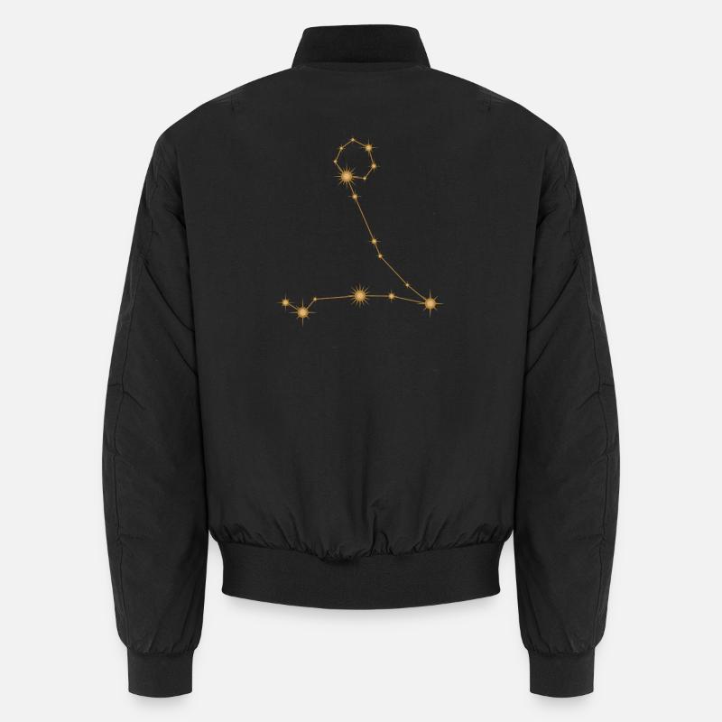 Sternbild Fische Sternzeichen Sternzeichen Golden Unisex Bomberjacke