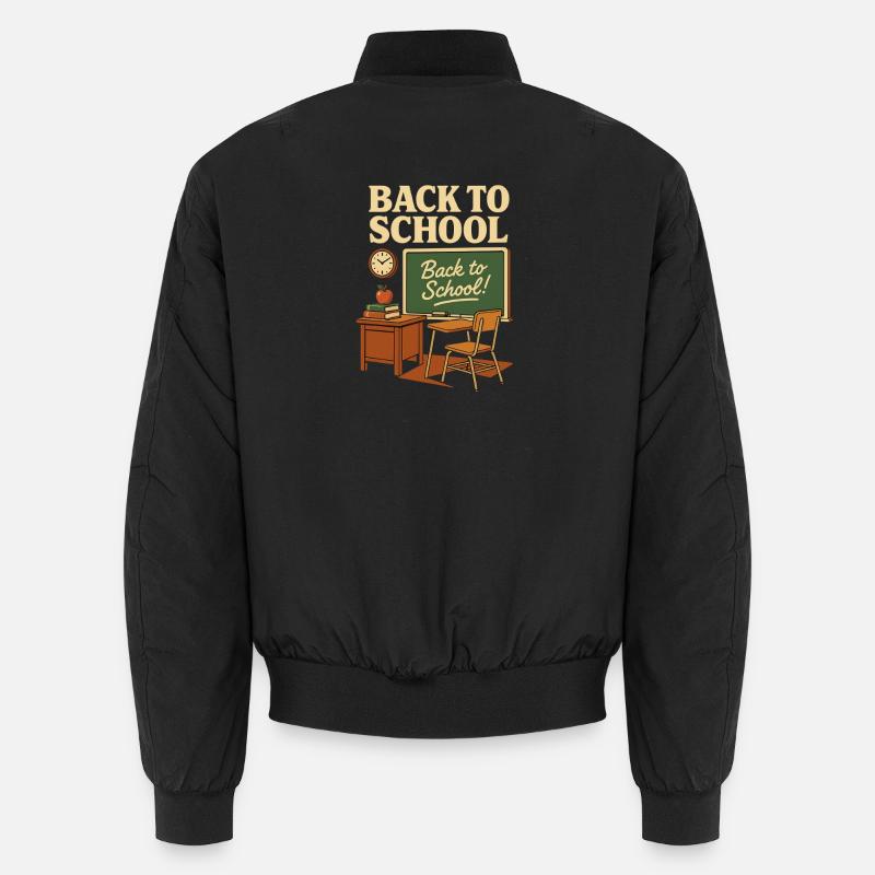 Retro Classroom – Back to School Unisex Bomber Jacket