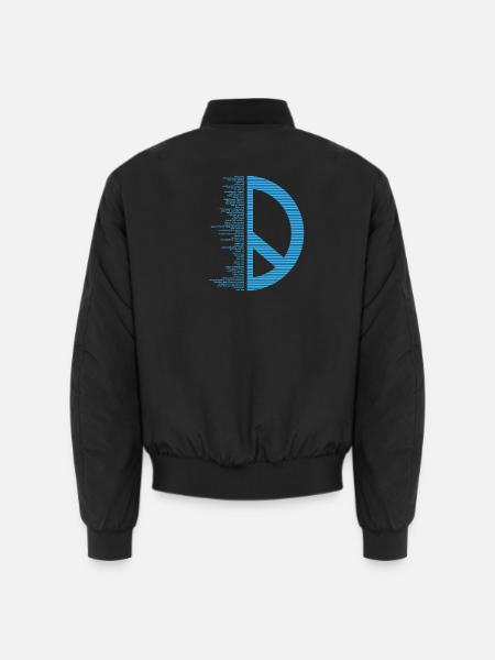 Pacifica - Peace - Unisex Bomber Jacket - black