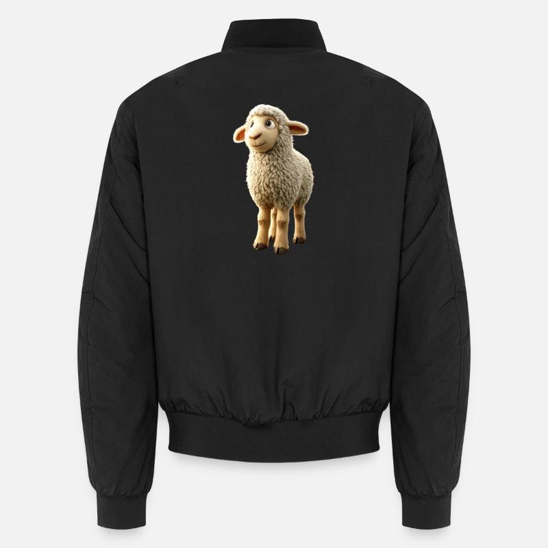 Schaf Lamm Schäfchen Hausschaf Schäfer Süße Schafe Unisex Bomberjacke