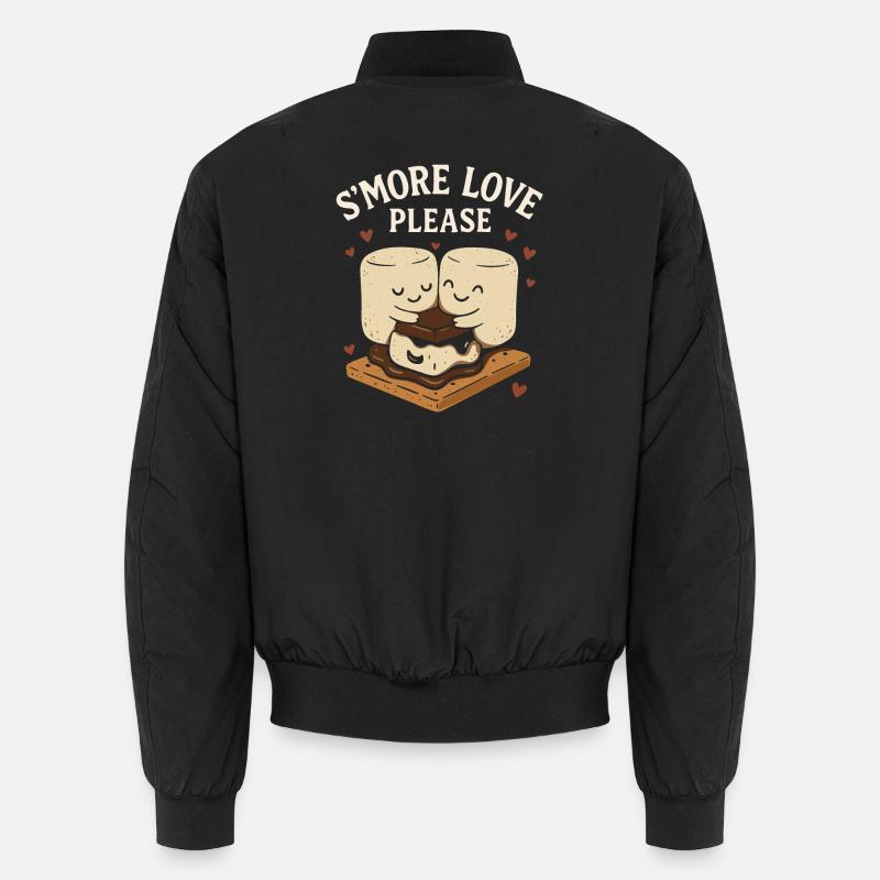 S’more Love Please - Süße Campfire-Liebe Unisex Bomberjacke