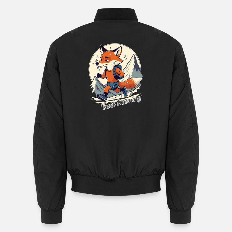 Trailrunning - Unisex Bomberjacke - Schwarz