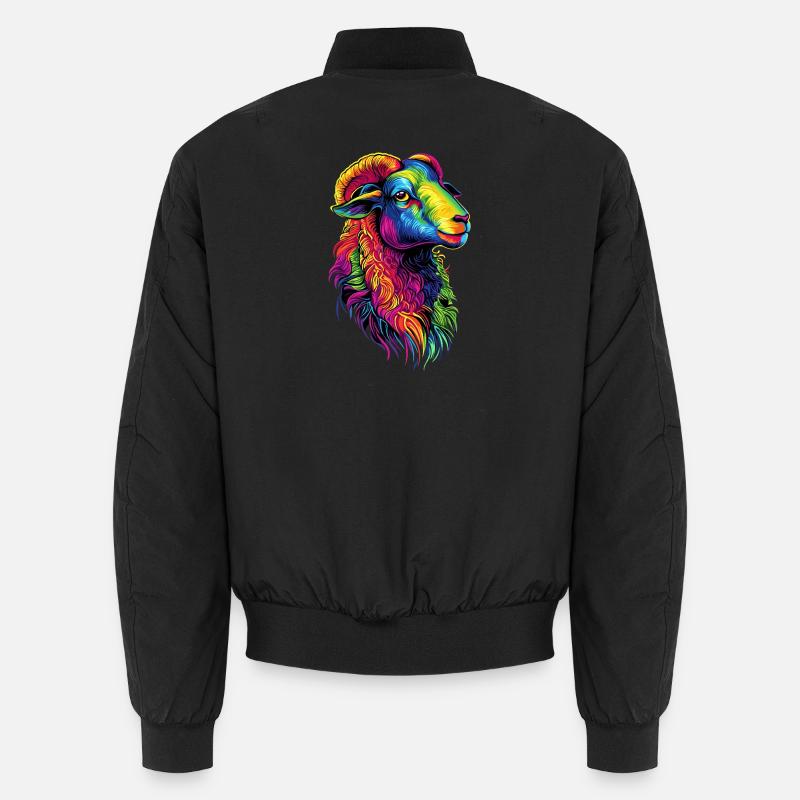 Schaf Lamm Schäfchen Hausschaf Schäfer Süße Schafe Unisex Bomberjacke