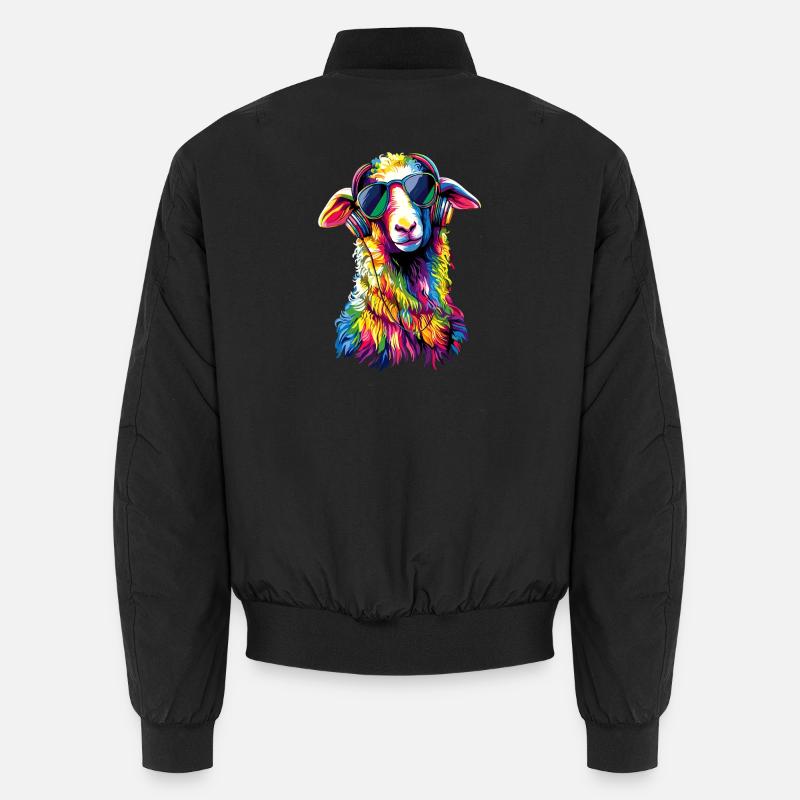 Schaf Lamm Schäfchen Hausschaf Schäfer Süße Schafe Unisex Bomberjacke