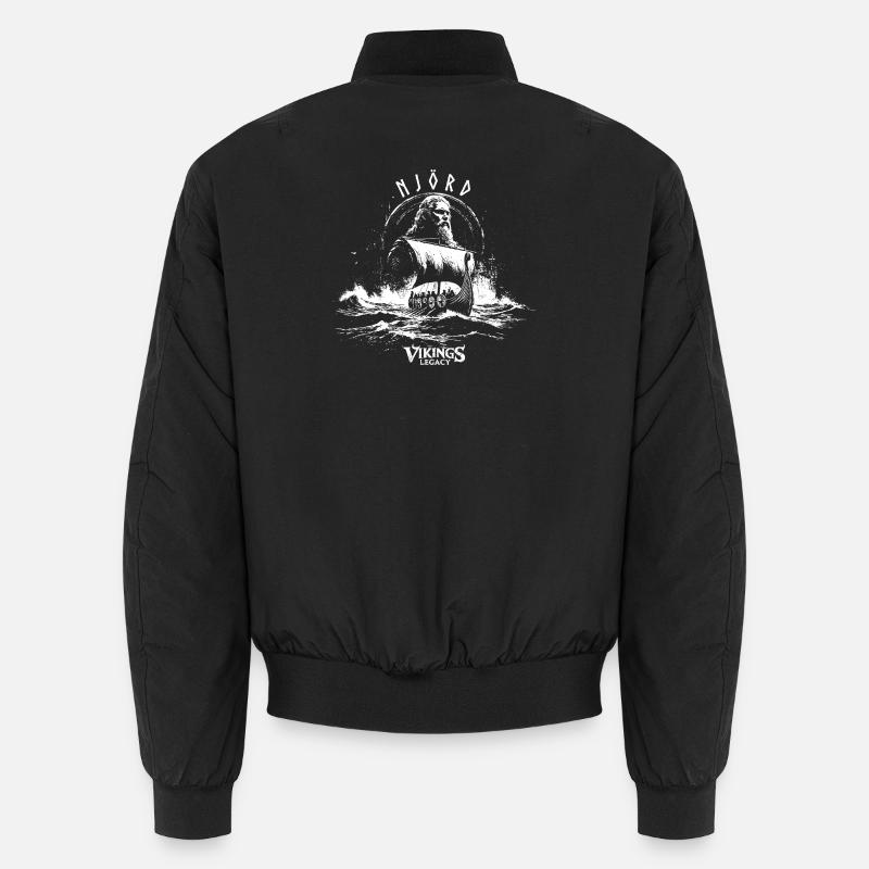 Njörd - le dieu viking de la mer Bomber unisexe