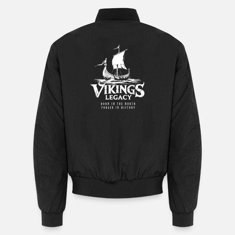 Drakkar - le drakkar viking - Bomber unisexe - noir