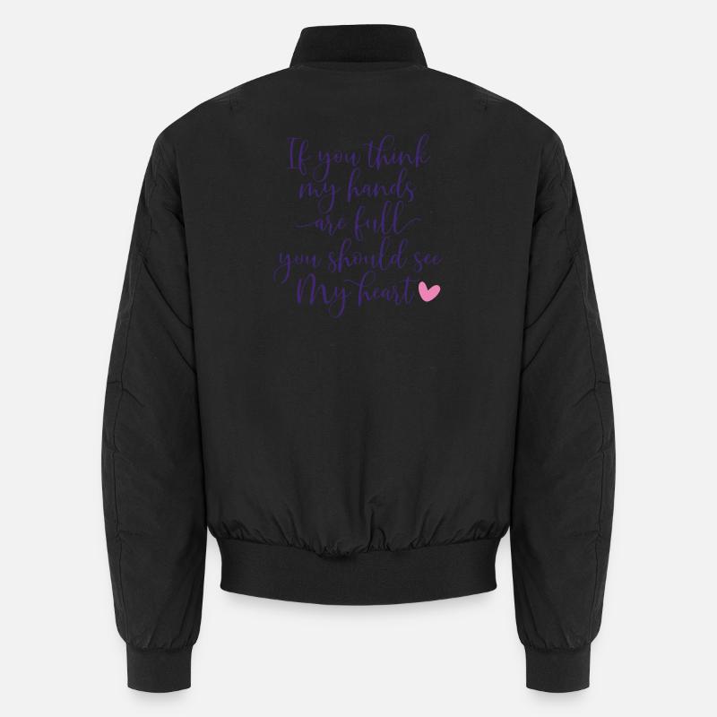 Inspirational Handwritten Quote Design Unisex Bomber Jacket