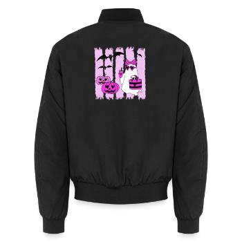 Fantôme de la mode - Bomber unisexe - noir - Dos - AI Model Male 185 light (185cm)