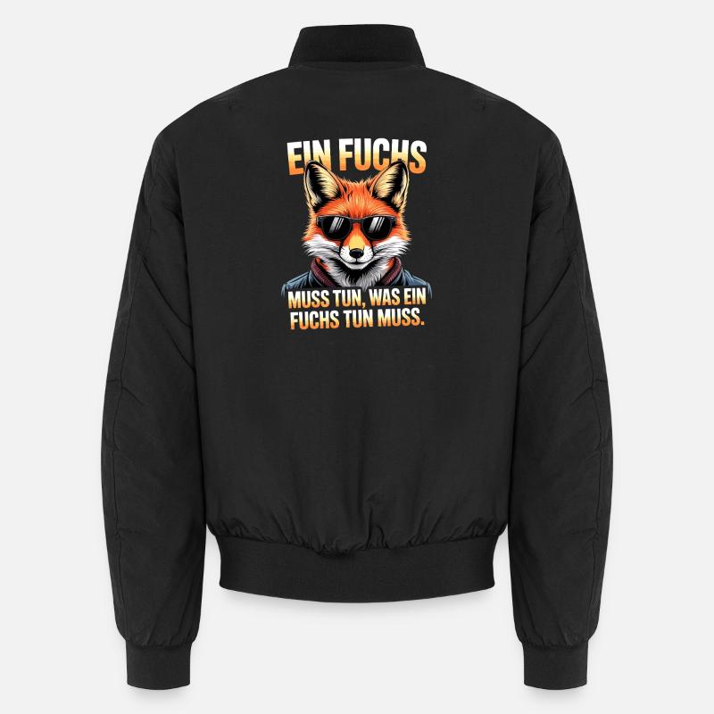 Fox saying: A fox must do what fox must do Unisex Bomber Jacket