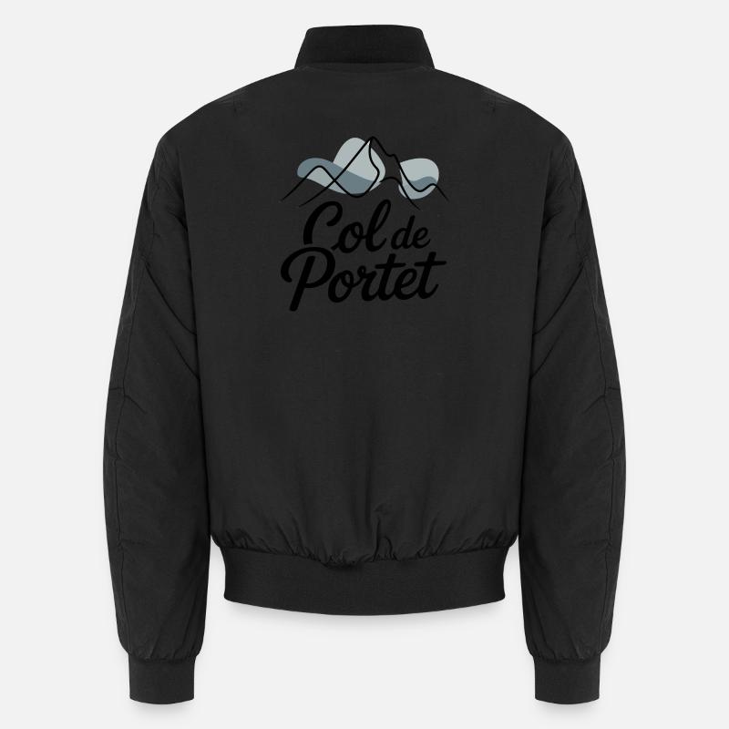 Col de Portet Cyclisme - Bomber unisexe - noir