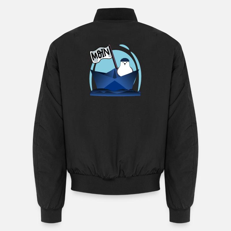 PAPIERBOOT MOIN PAPIERSCHIFF MÖWE Unisex Bomberjacke