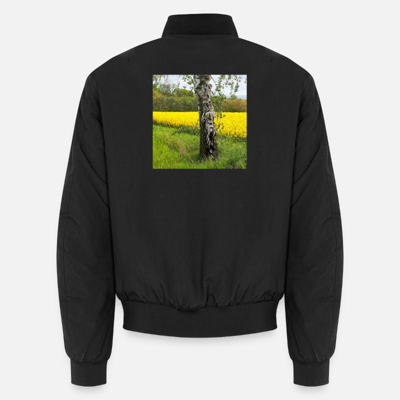 NatureArt Rapeseed Birches Unisex Bomber Jacket