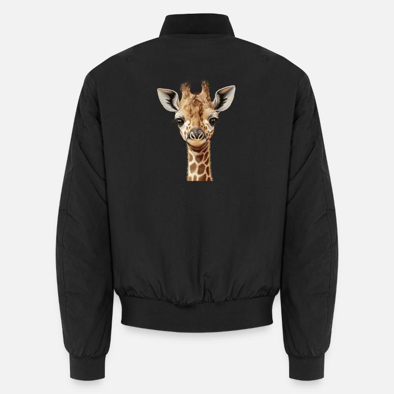 Giraffe - Unisex Bomberjacke - Schwarz