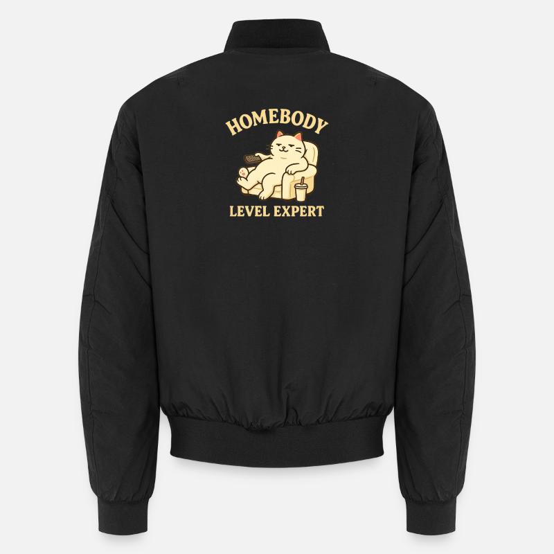 Stubenhocker: Level Experte - Unisex Bomberjacke - Schwarz