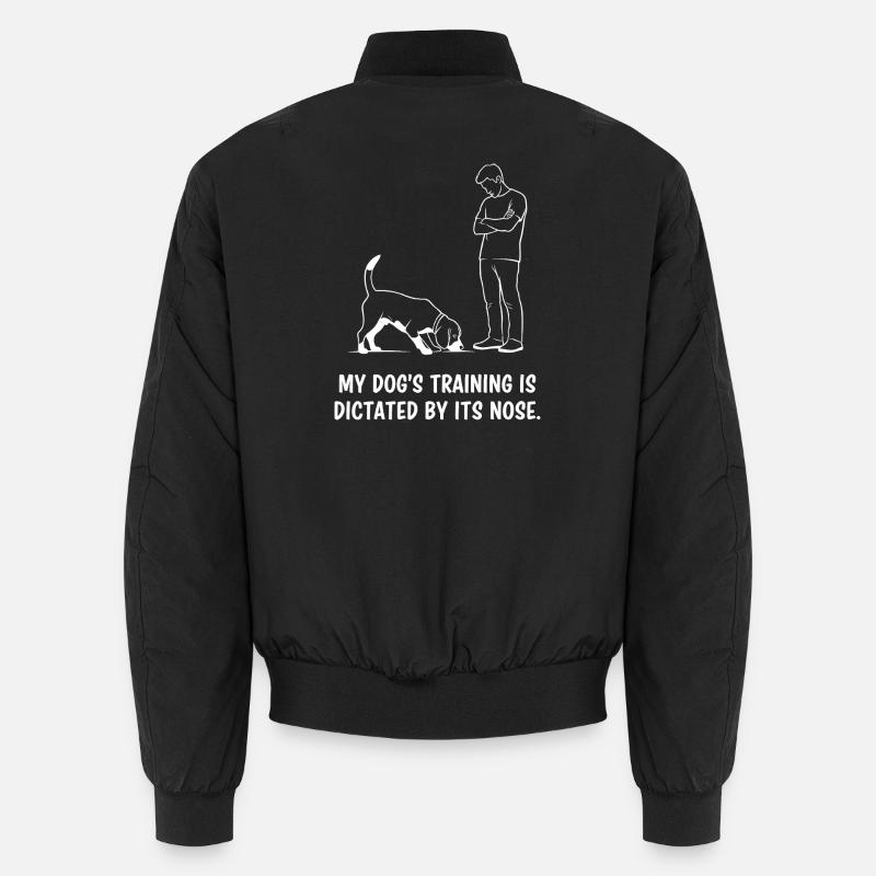 Dog training by nose - Unisex Bomber Jacket - black